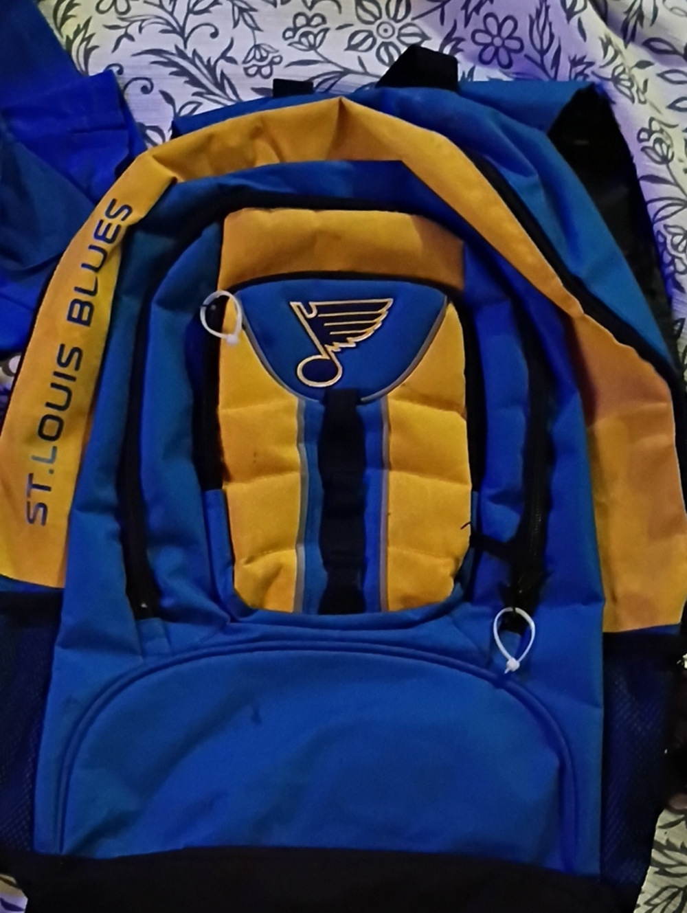 NHL St. Louis Blues Blue and Gold Backpack